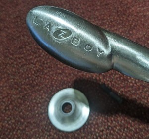 Genuine La Z Boy Lazy Lazboy Brushed Aluminum Metal Handle Lever Recliner Part